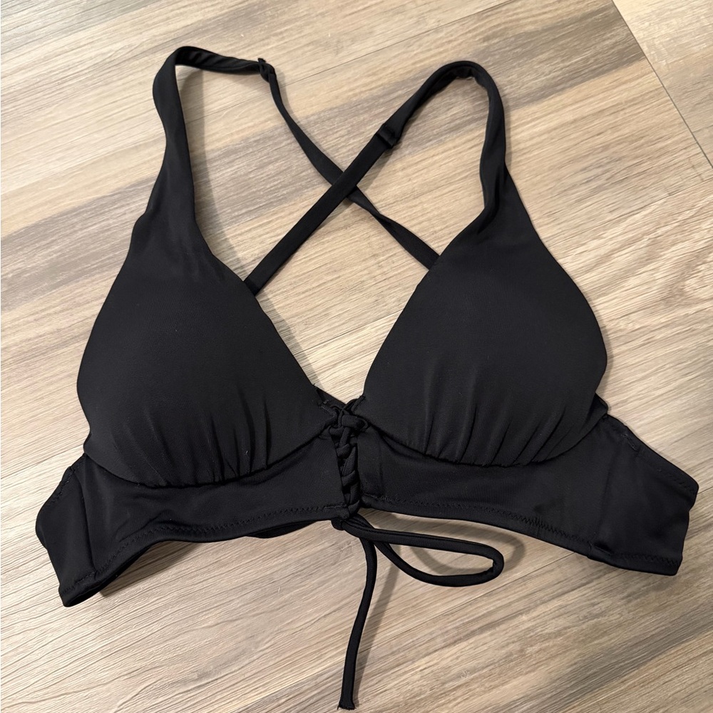 Shade & Shore Elegant Black Bikini Top